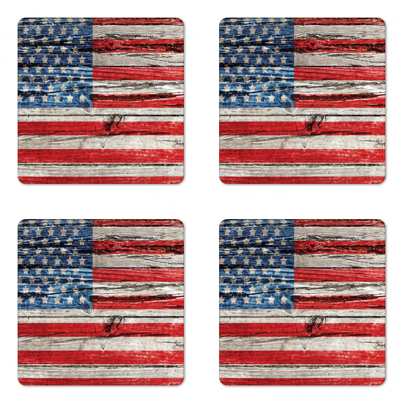 Fourth of July Theme Coaster Set Of Four