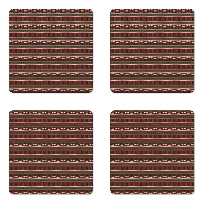 Ikat Style Coaster Set Of Four