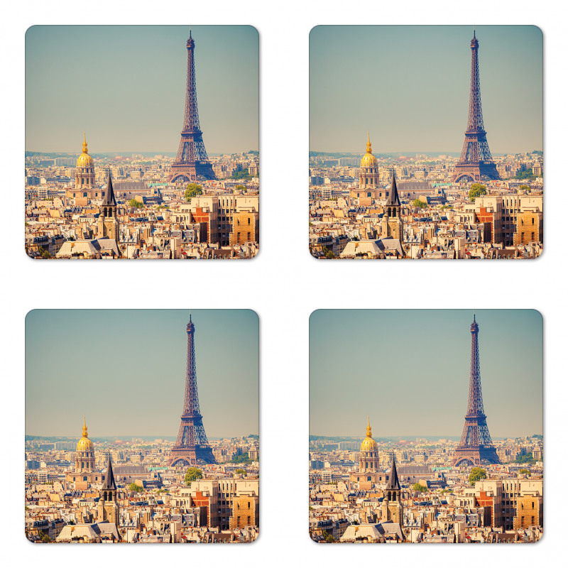 Cityscape of Paris Coaster Set Of Four