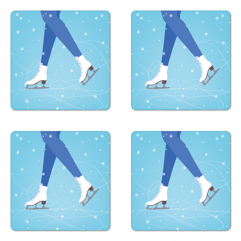 Legs on the Ice Rink Coaster Set Of Four