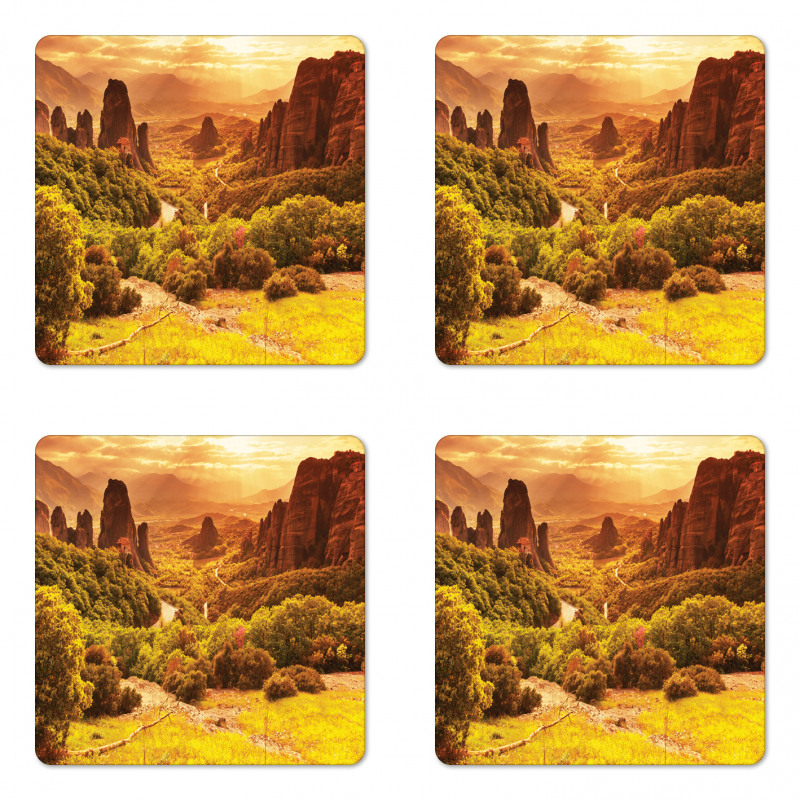 Monasteries in Greece Coaster Set Of Four