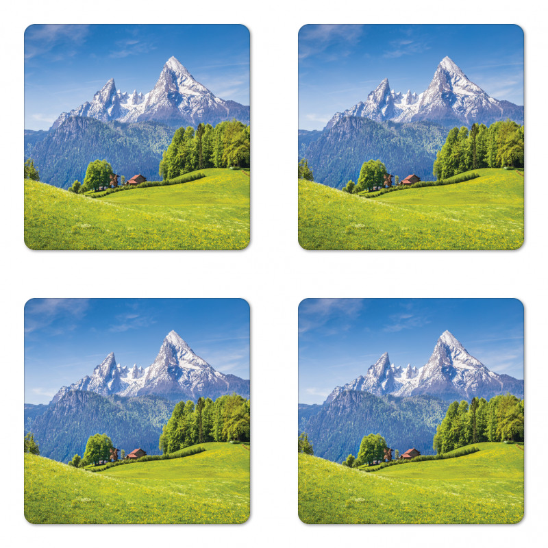 Blooming Flower Foliage Coaster Set Of Four