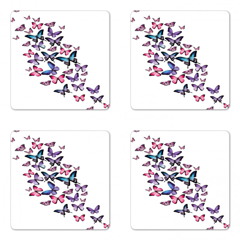 Wings Feminine Coaster Set Of Four