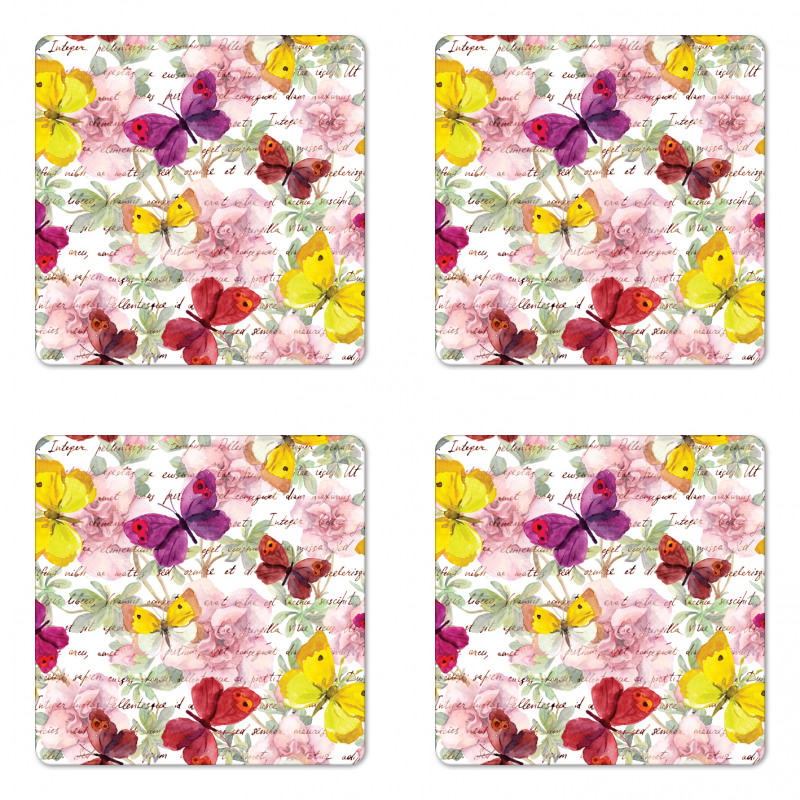 Love Letters Romantic Coaster Set Of Four