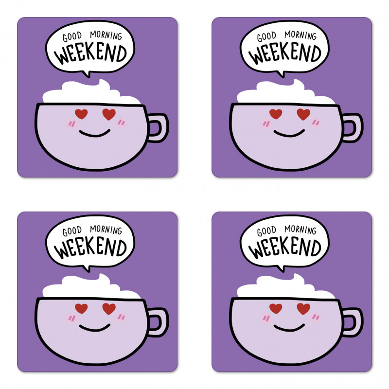 Morning Weekend Coaster Set Of Four