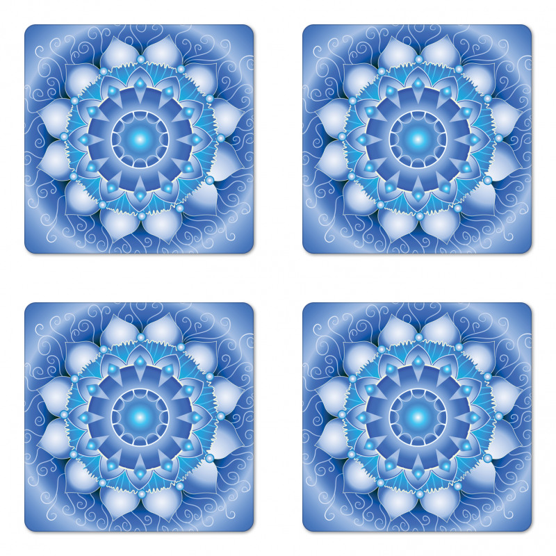 Folkloric Eastern Art Coaster Set Of Four