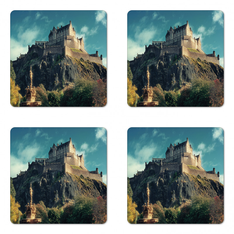 Famous Castle on Rocks Coaster Set Of Four