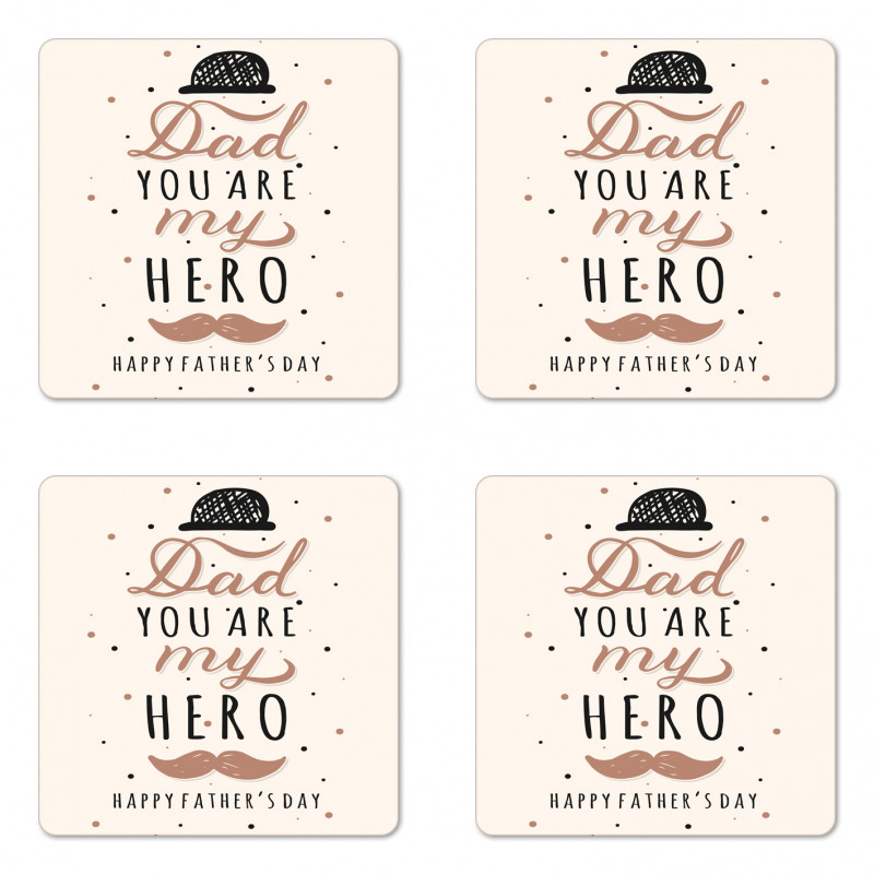 Dad You are My Hero Coaster Set Of Four
