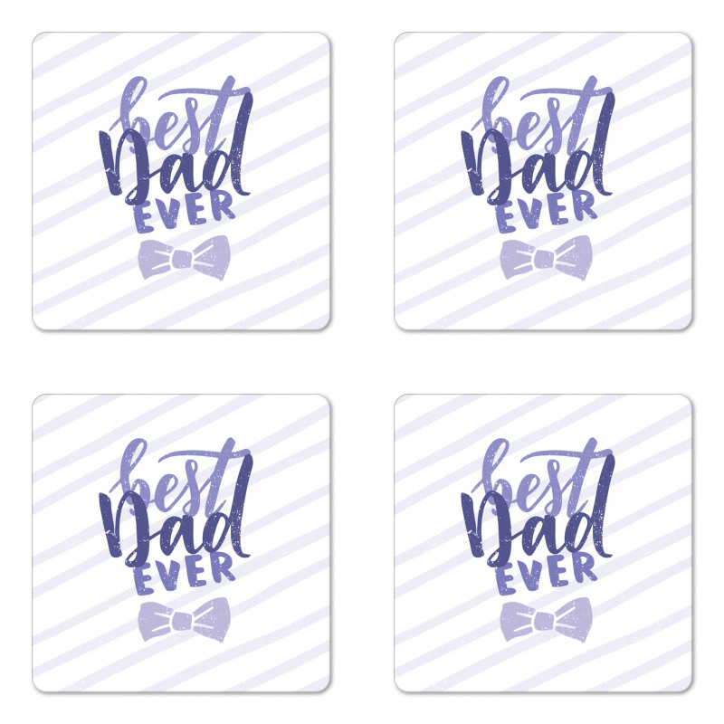 Grungy Best Dad Ever Coaster Set Of Four