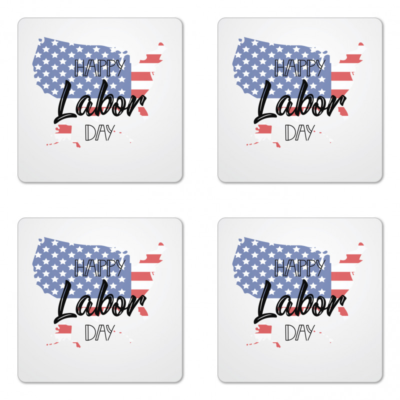 American Holiday Concept Coaster Set Of Four