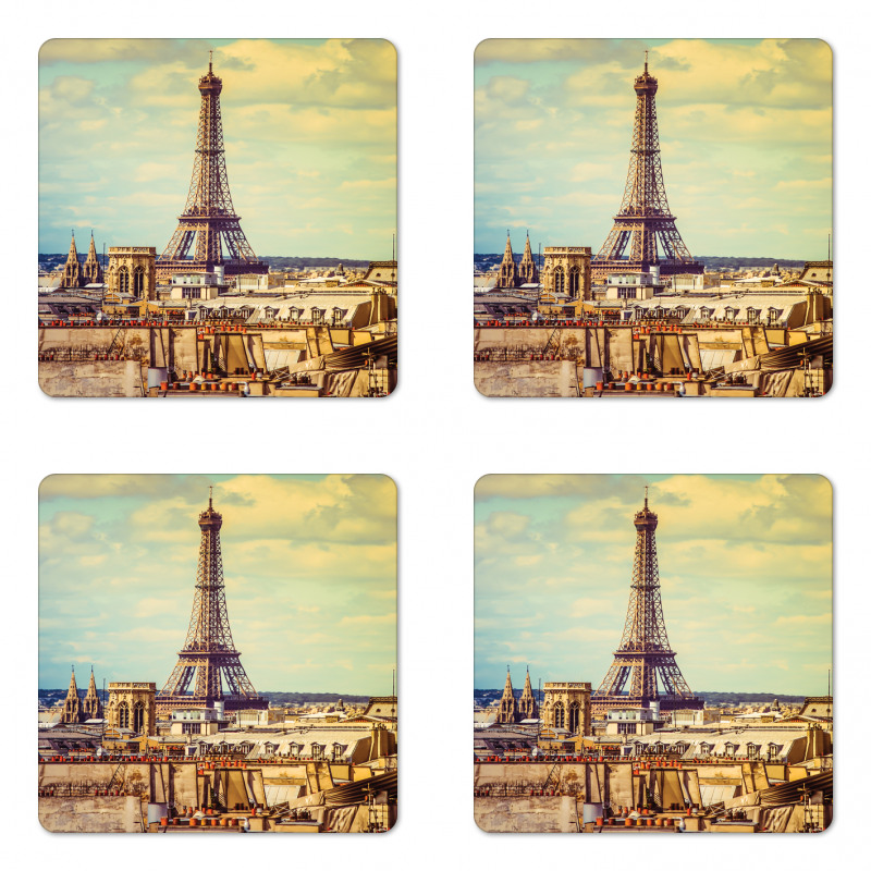 Paris Cityscape Coaster Set Of Four