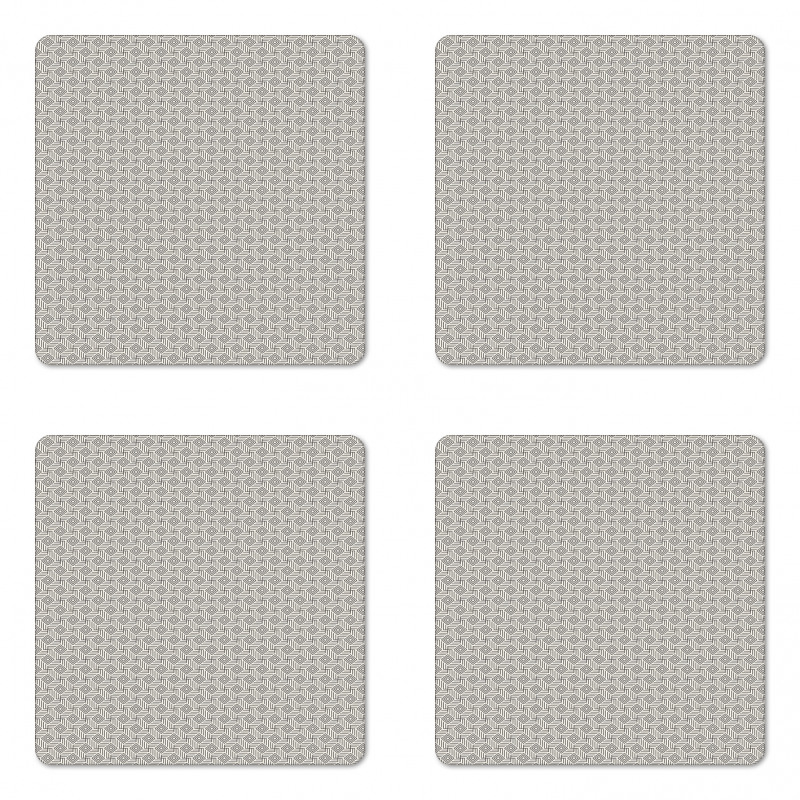 Abstract Art Grid Coaster Set Of Four