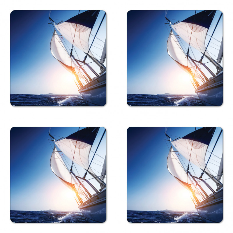 Sail Boat Adventure Sea Coaster Set Of Four