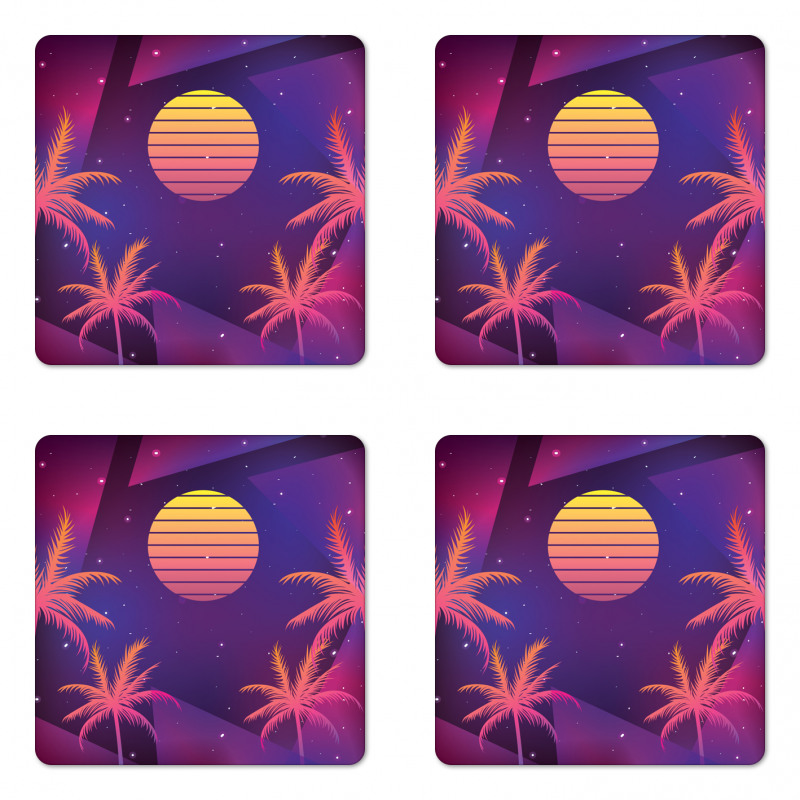 Palms Sun and Stars Coaster Set Of Four