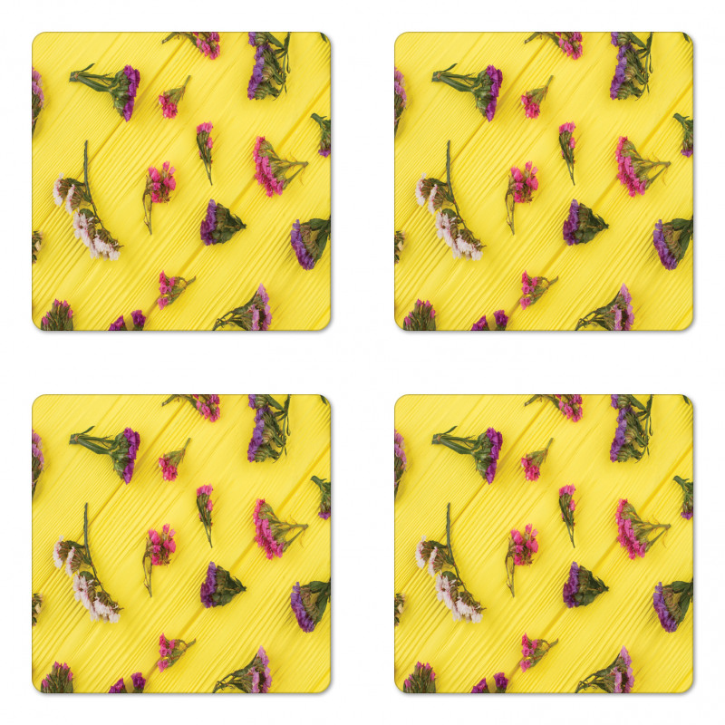 Tender Spring Flowers Coaster Set Of Four