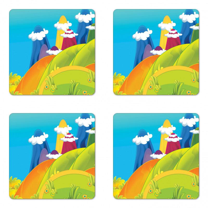 Dreamy Mountains Coaster Set Of Four