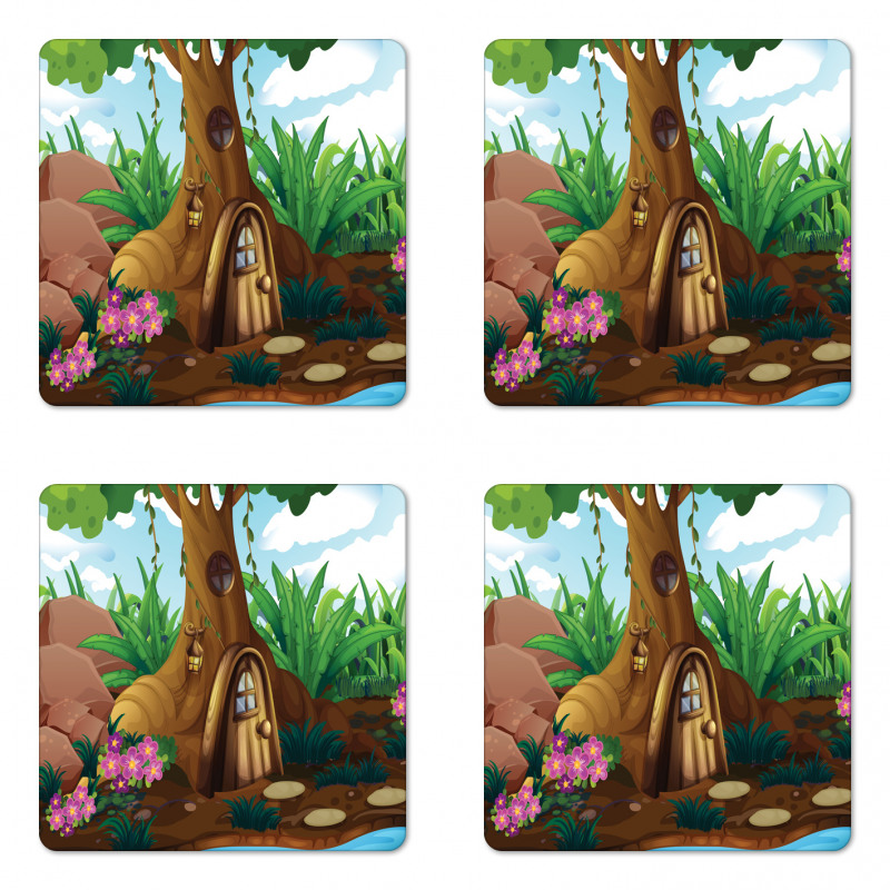 Secret Fairytale Forest Coaster Set Of Four