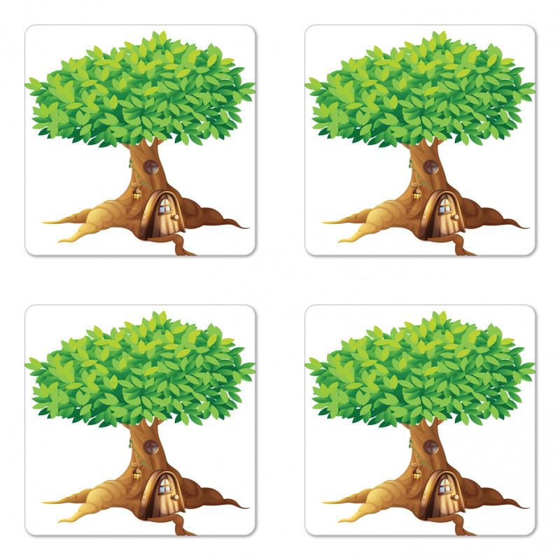 Home in Majestic Trunk Coaster Set Of Four