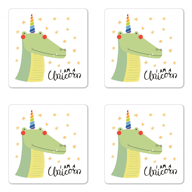 I am a Unicorn with Stars Coaster Set Of Four