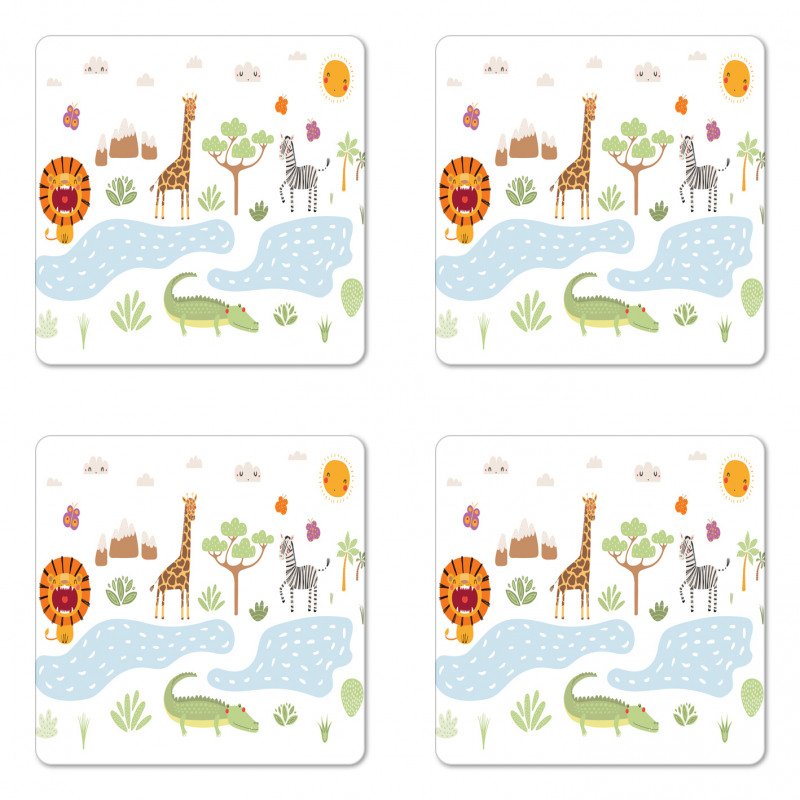 Forest Landscape Coaster Set Of Four