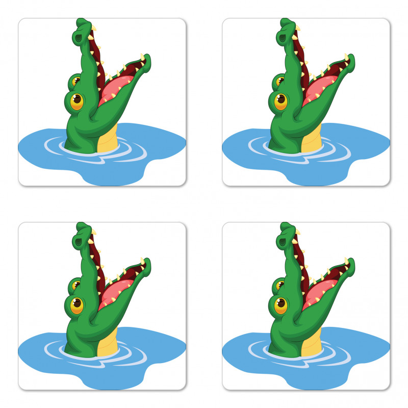 Animal Head out of Water Coaster Set Of Four