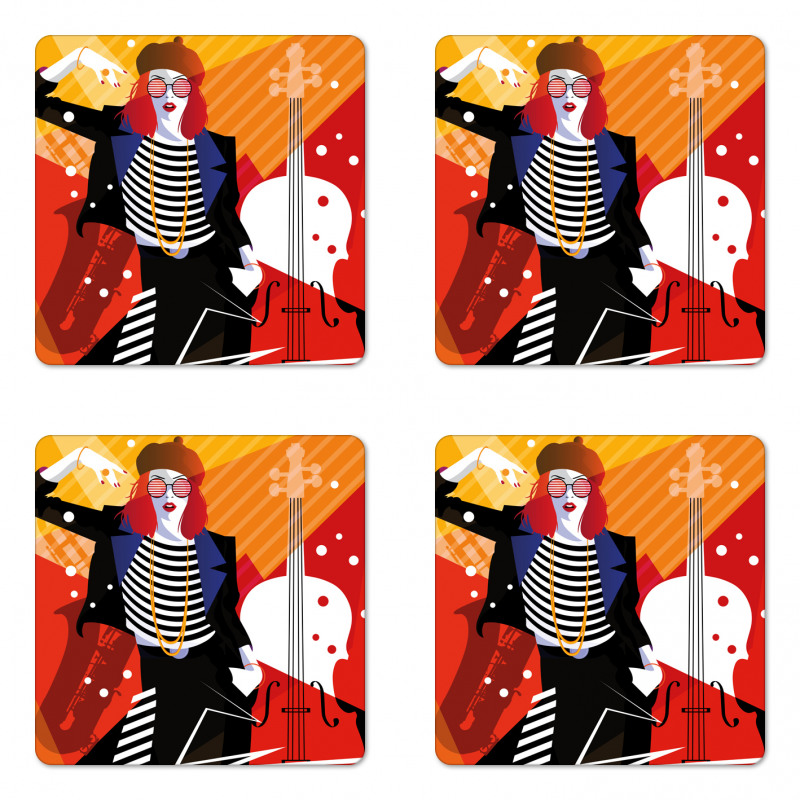 Music Theme Coaster Set Of Four