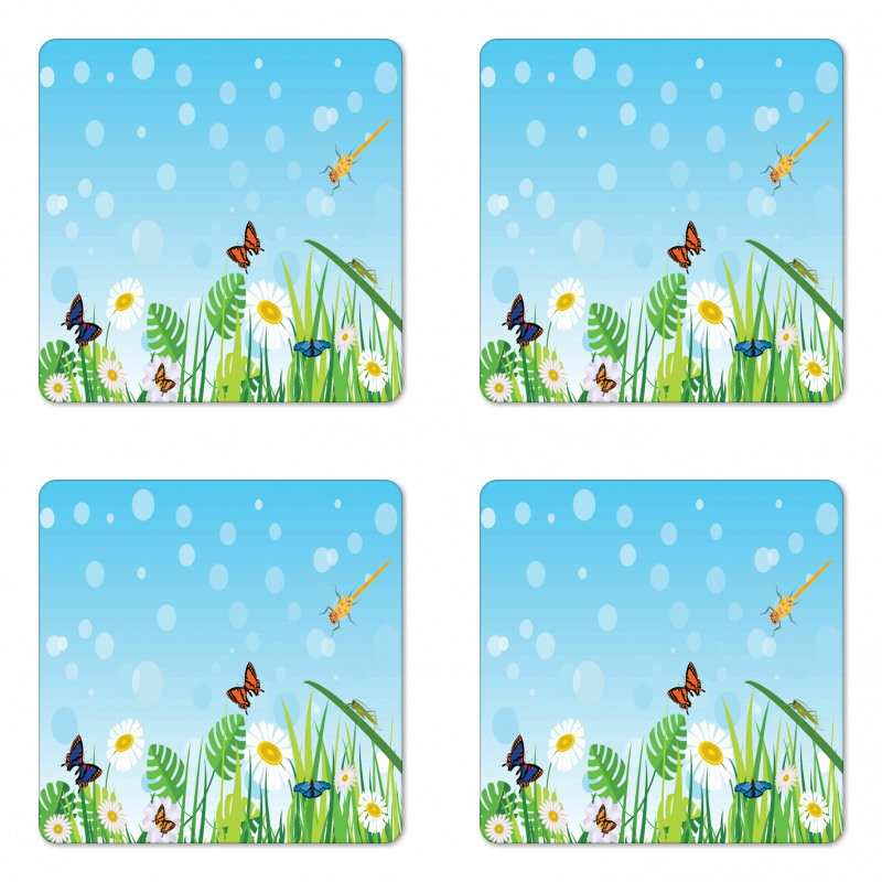 Sunny Grassland Coaster Set Of Four