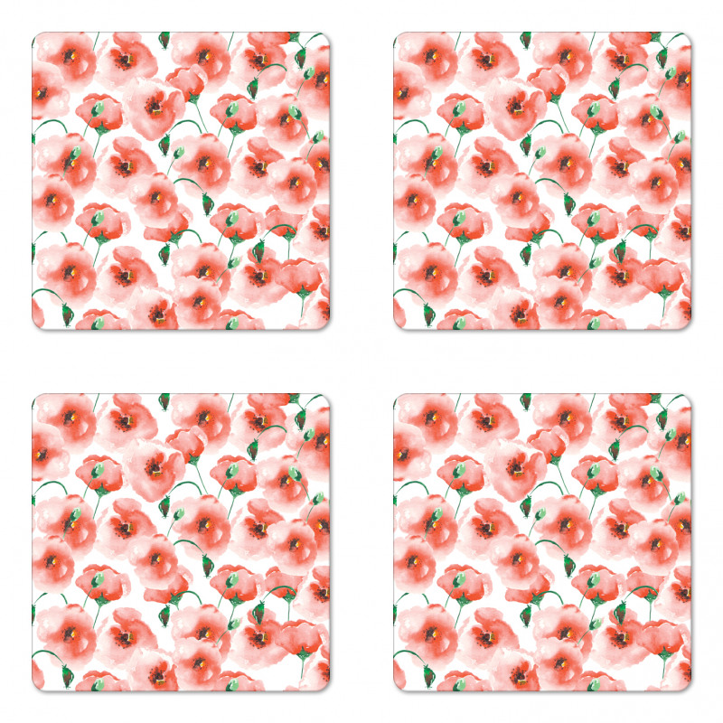 Flower Bouquet Coaster Set Of Four