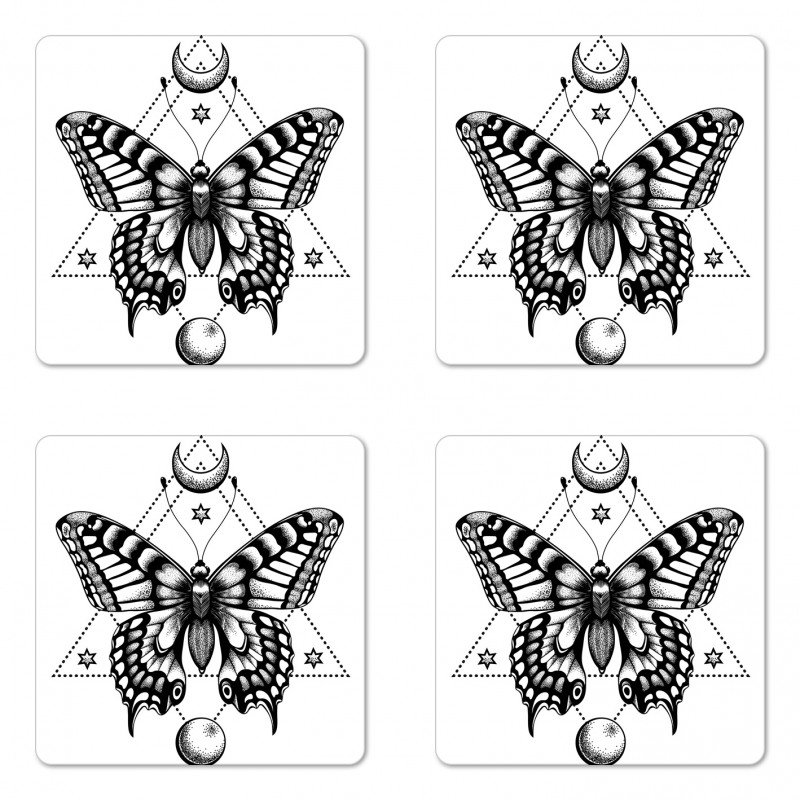 Mystical Butterfly Coaster Set Of Four