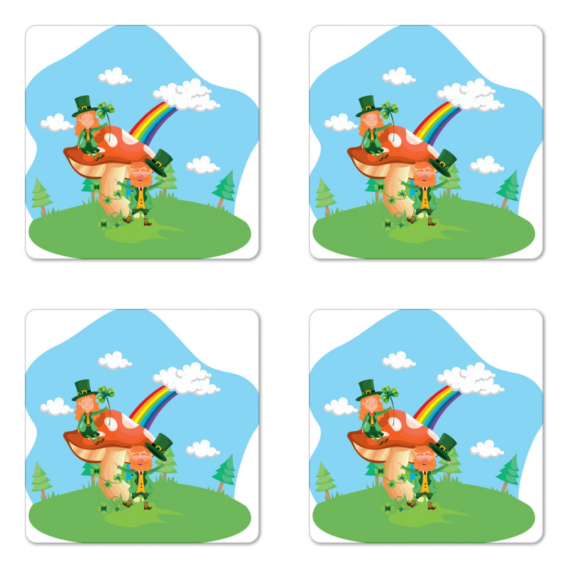 St Patrick's Day Happy Coaster Set Of Four