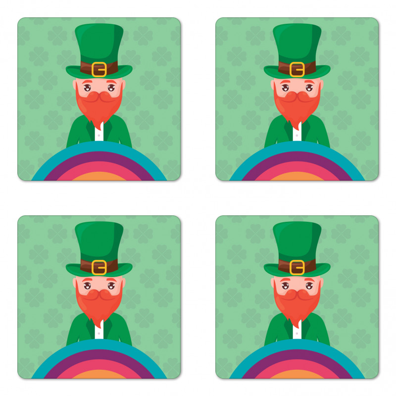 Happy Vibrant Holiday Feels Coaster Set Of Four