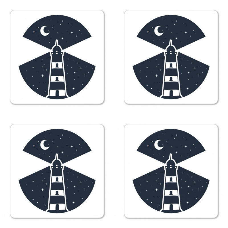 Lighthouse Night Coaster Set Of Four