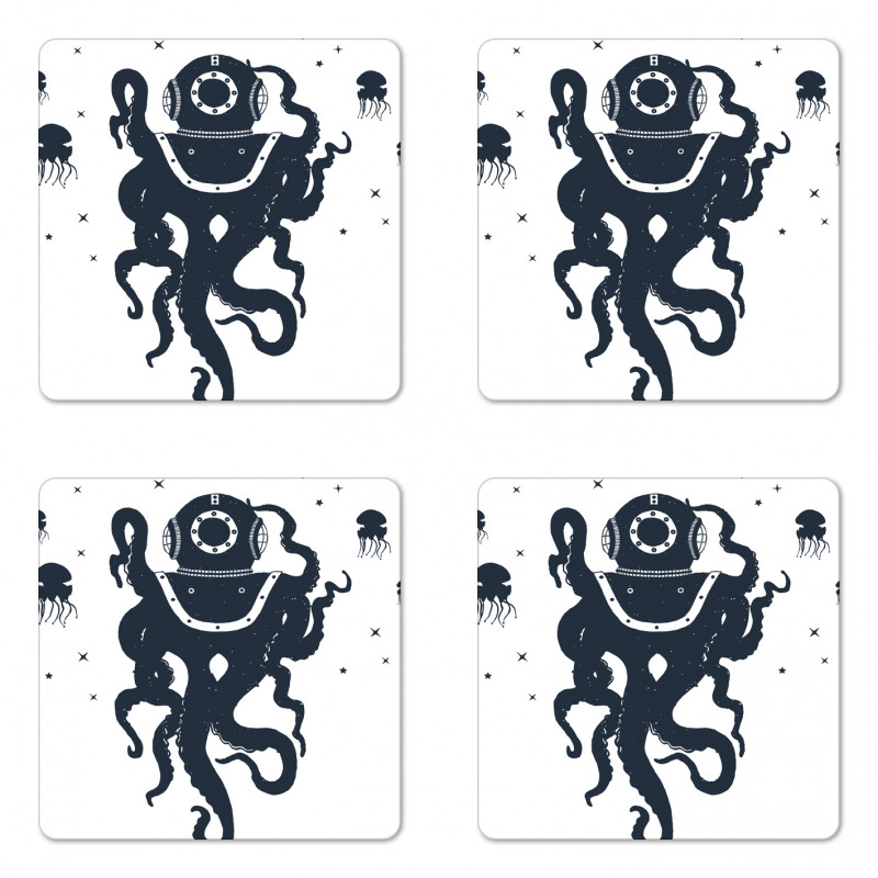 Octopus Costume Coaster Set Of Four