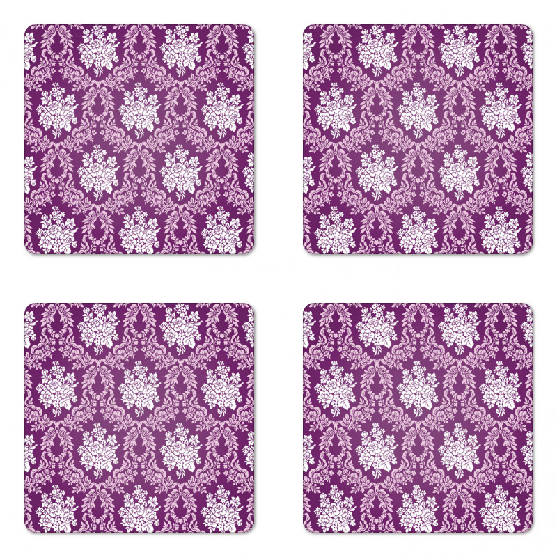 Floral Arrangements Coaster Set Of Four