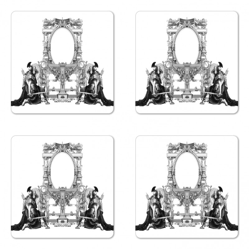 Roman Design Coaster Set Of Four