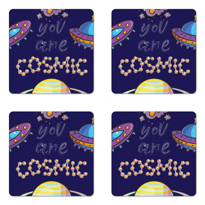 You are Cosmic Galactic Coaster Set Of Four