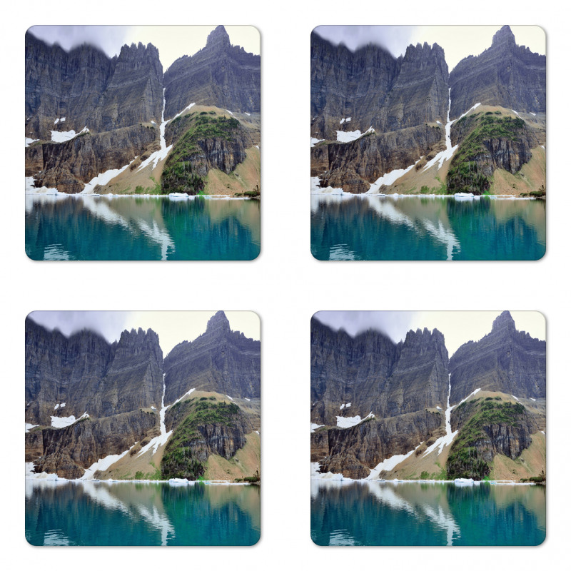 Lake in Glacier National Coaster Set Of Four