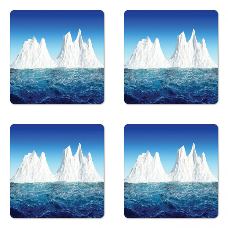 Antarctic Scene in Ocean Coaster Set Of Four