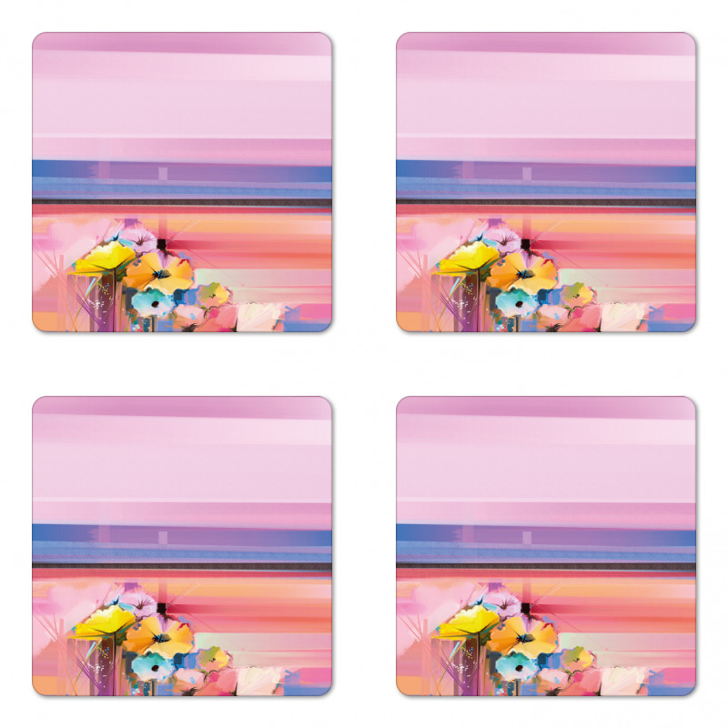 Abstract Fine Artwork Coaster Set Of Four