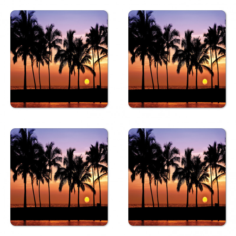 Sunset on Big Island Coaster Set Of Four