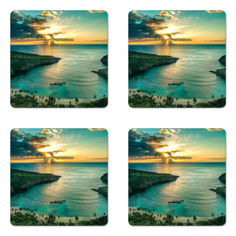 Hanauma Bay on Oahu Coaster Set Of Four