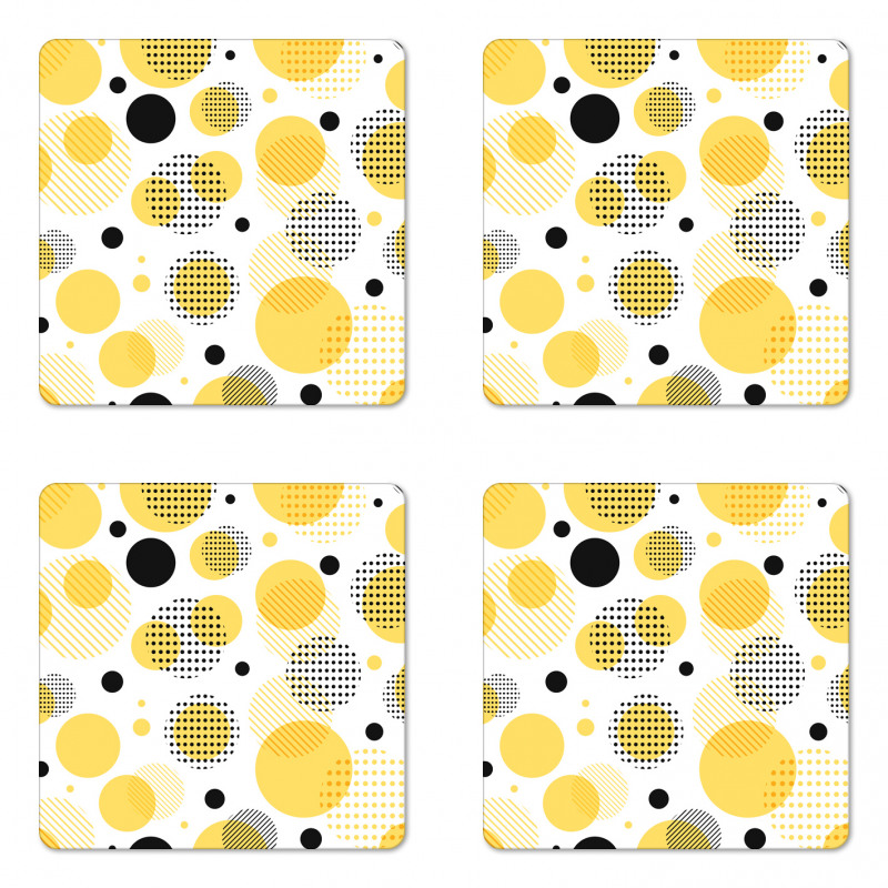 Streaks Spots Art Coaster Set Of Four