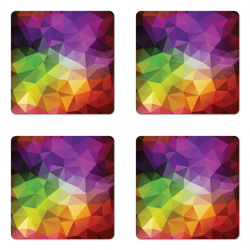 Geometry Shape Polygon Coaster Set Of Four