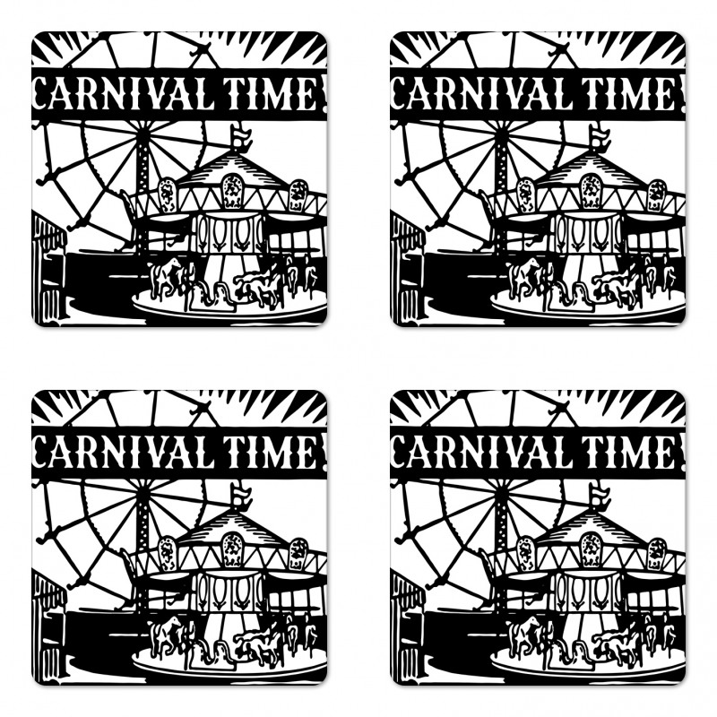 Carnival Time Carousel Coaster Set Of Four