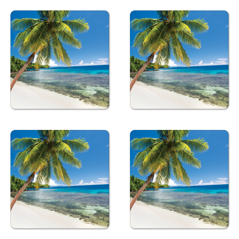 Island Paradise for Travelers Coaster Set Of Four