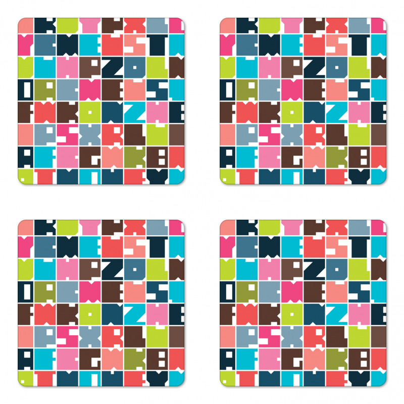 Square Shapes Coaster Set Of Four