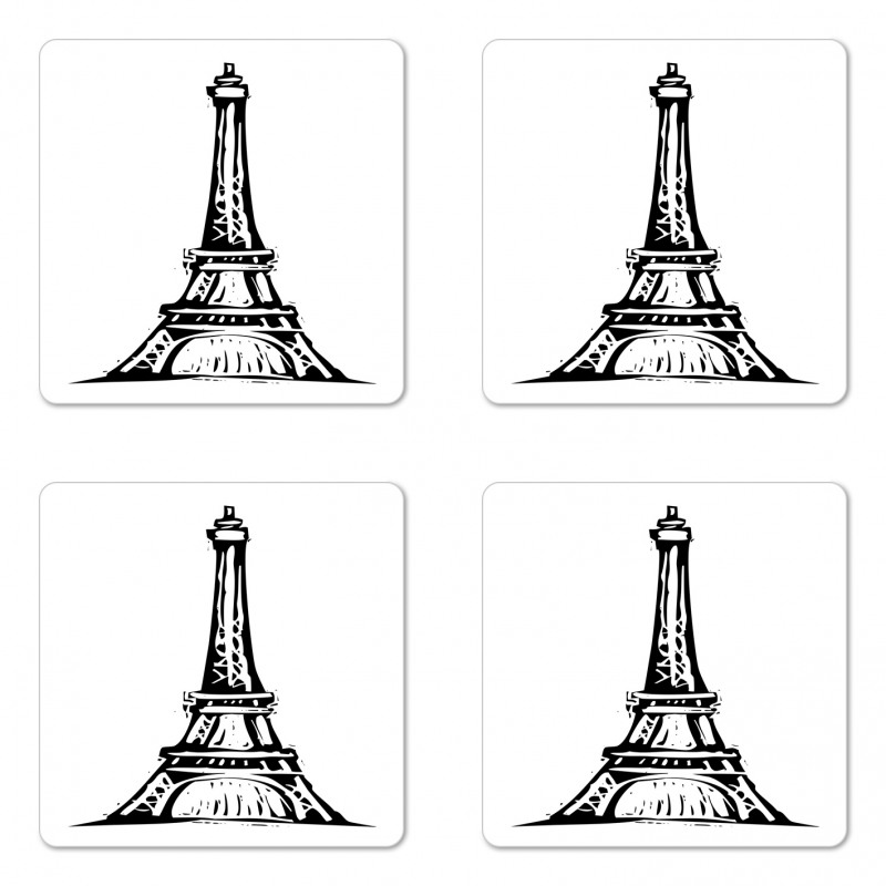 Monochrome Landmark Coaster Set Of Four