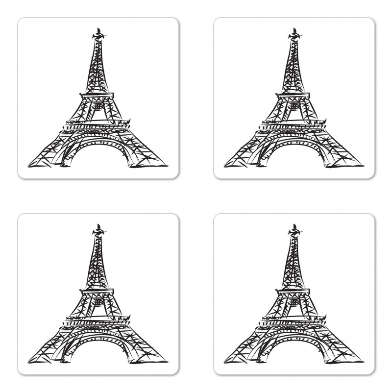 Famous European Tower Coaster Set Of Four