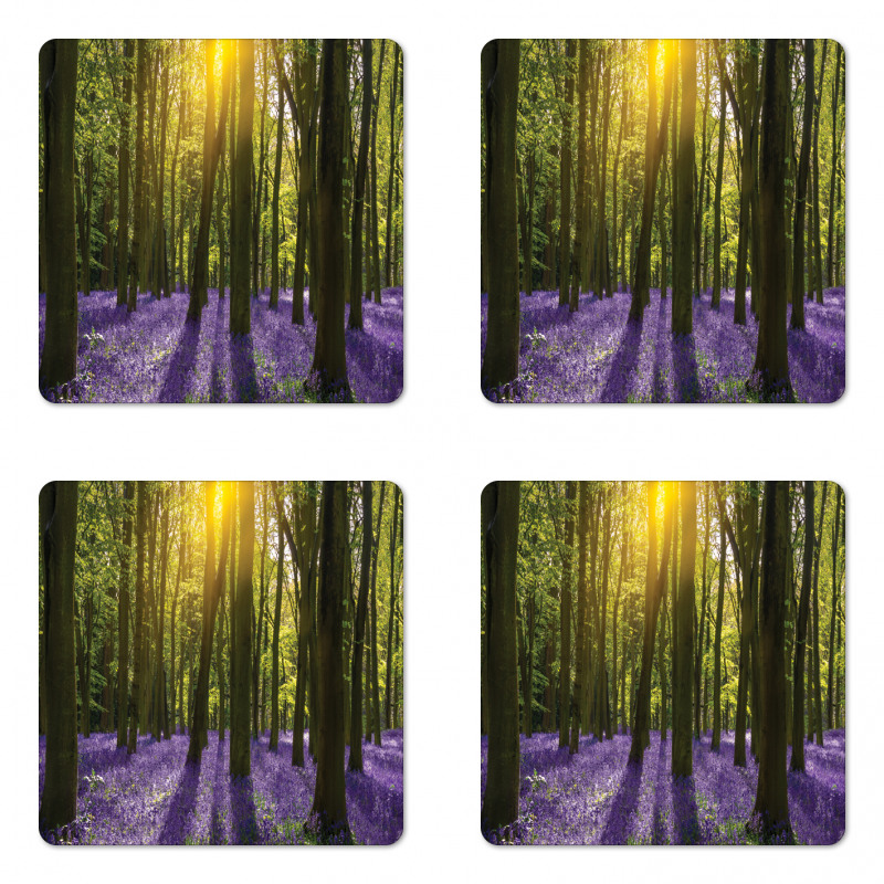 Bluebell Blossoms Coaster Set Of Four