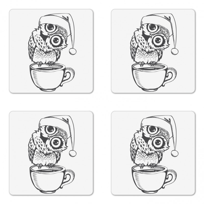 Baby Bird on Coffee Cup Coaster Set Of Four